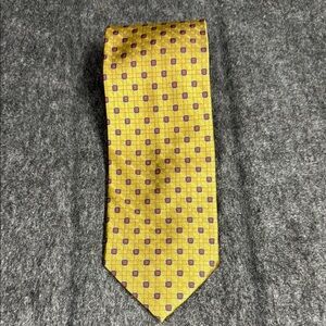 Jos. A. Bank Gold and Red Silk Tie